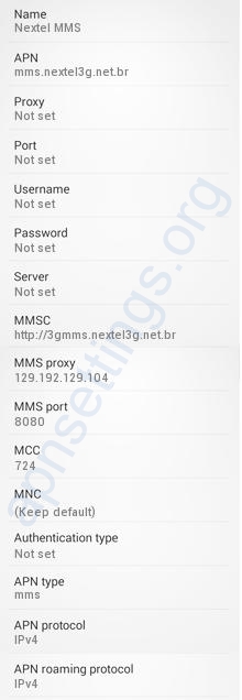 Configurar MMS de Nextel no Android Brasil