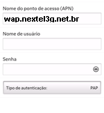 Configurar APN Nextel no Blackberry
