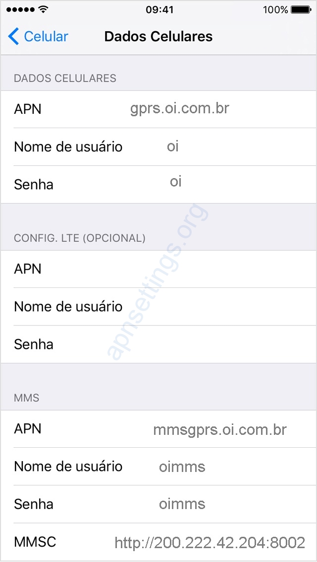 Configurar Internet OI 4G no iPhone