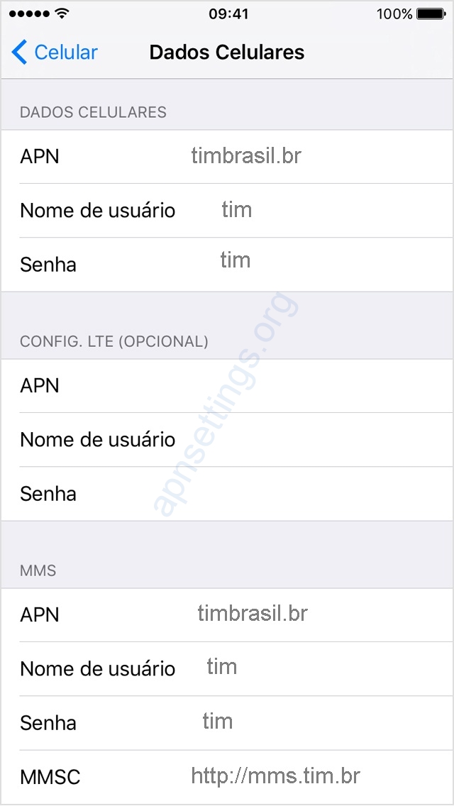 Configurar Internet TIM 4G no iPhone