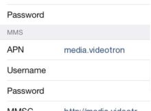 Videotron 4G LTE APN Settings for iPhone