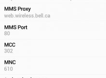 Bell LTE APN Settings for LG G5 G4