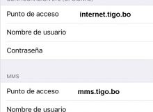 APN Tigo Bolivia para iPhone