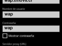 APN de Movistar Chile para Windows Phone