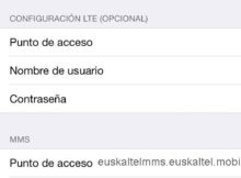 APN de Euskaltel 4G para iPhone