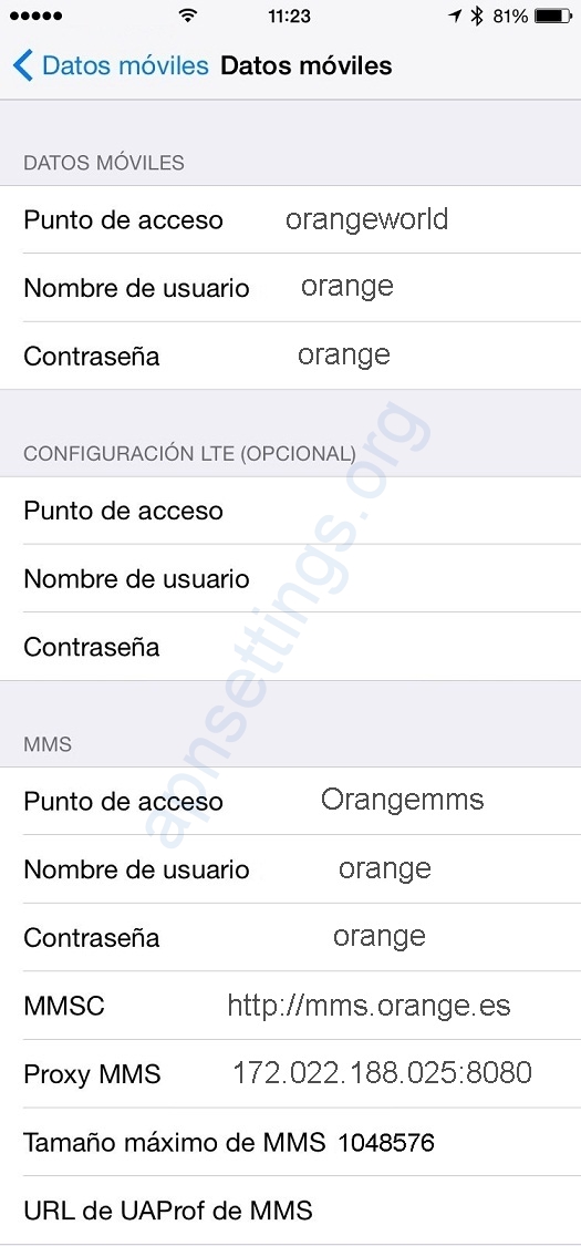 Cómo Configurar APN Orange España para iPhone