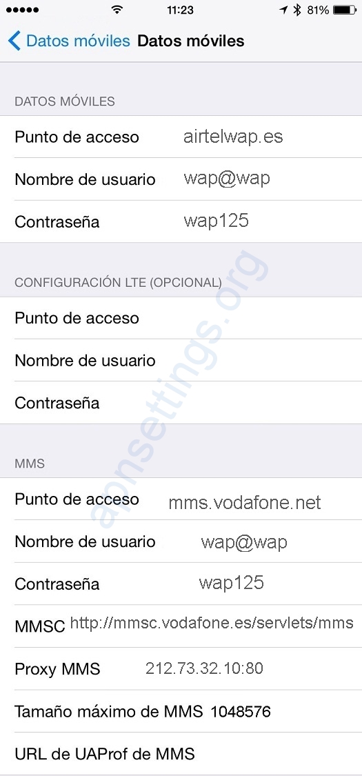 Cómo Configurar APN Vodafone España para iPhone