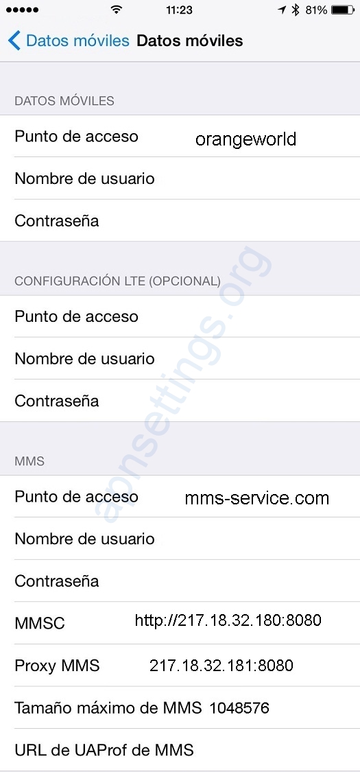 Configurar Internet de Simyo en iPhone