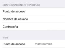 APN de MásMóvil para iPhone