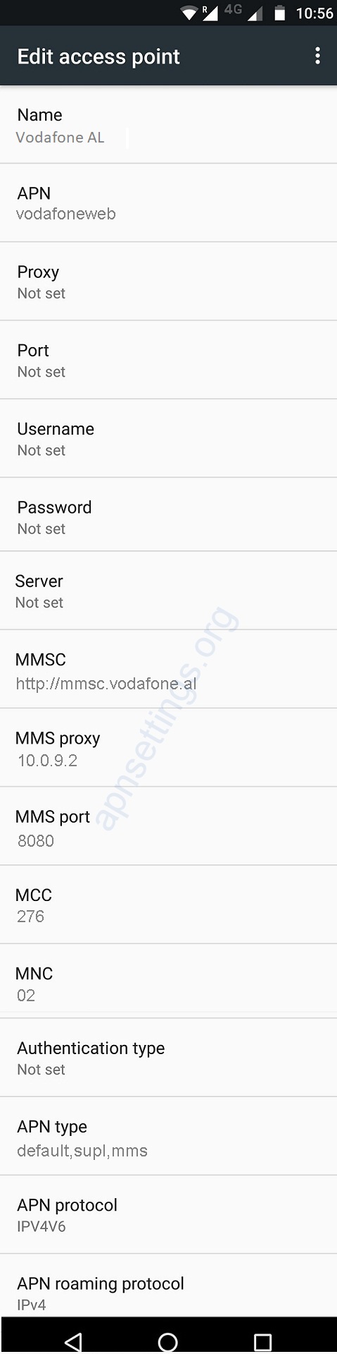 Konfigurimi i internetit Vodafone 4G