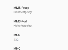 A1 APN Einstellungen LTE Android