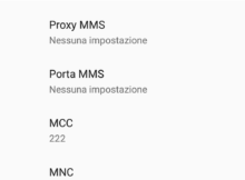 Configurazione APN TIM per Android