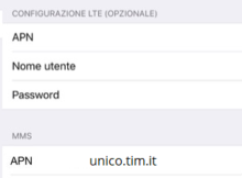 APN di TIM per iPhone