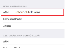 Telekom Internet Beállítás iPhone