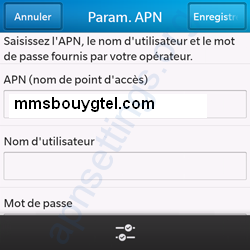APN Bouygues pour Blackberry 10