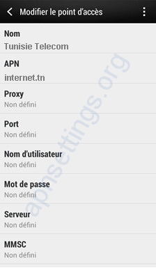 Configuration Internet 4G Tunisie Telecom sur Android