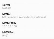Vodafone India Internet and MMS Settings for Android