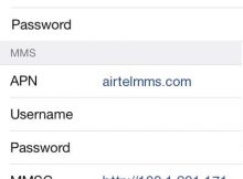Airtel Internet Settings for iPhone and iPad