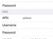 Uninor GPRS Settings for iPhone 4 5 6s