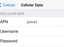 Jio LTE APN Settings for iPhone