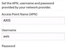 Cara Setting Internet Axis di BB