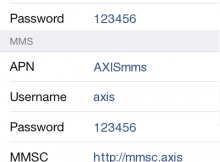 Cara Setting Internet Axis di iPhone