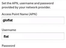 Glo APN Settings for Blackberry 10