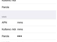 Turk Telekom Internet MMS Ayarları iPhone