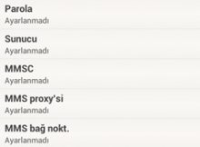 Turkcell Internet ayarları Android Samsung Galaxy HTC