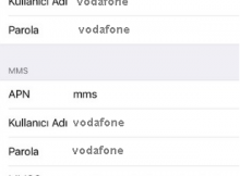 Vodafone 4G Internet Ayarları iPhone