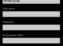 Three UK APN Settings for Windows Phone