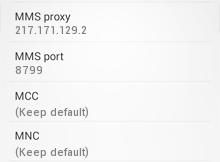 Three UK APN Settings for Android