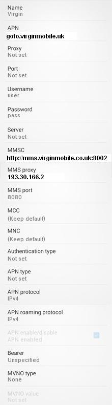 alquitrán Testificar collar Virgin Mobile UK 4G APN Settings for Android Galaxy 2023 - 4G LTE 5G APN UK