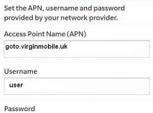 Virgin UK APN Settings for Blackberry 10 9900 9700 Bold