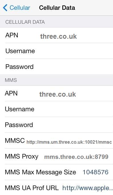 FreedomPop UK APN Settings for iPhone iPad