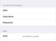 Lebara APN Settings for iPhone