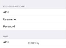 Cellular One APN Settings for iPhone
