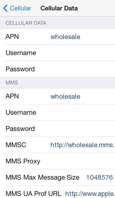 ready sim Internet Settings for iPhone