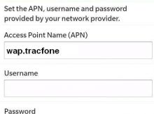 TelCel America APN Settings for blackberry
