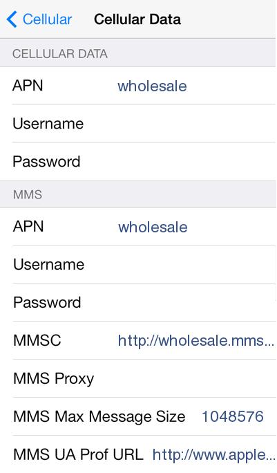 Ultra Mobile APN Settings for iPhone