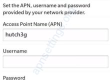 Hutch Srilanka Internet APN Settings for Blackberry