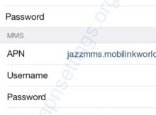 Mobilink 3G GPRS Settings for iPhone iPad