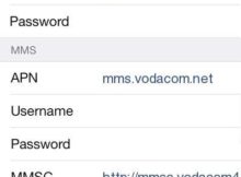 Vodacom LTE APN Settings for iPhone iPad