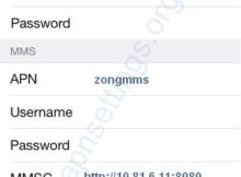 Zong Internet Settings for iPhone 6