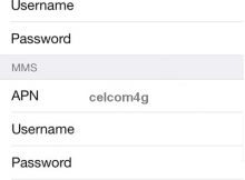 Celcom 4G Settings for iPhone