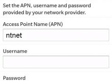 Blackberry APN NTC