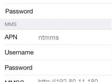 NTC APN Settings for iPhone