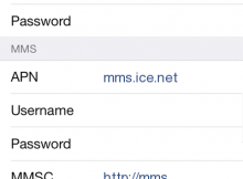 Ice.net Internett og MMS oppsett på iPhone