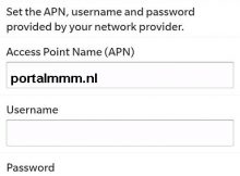 KPN APN Blackberry Instellingen