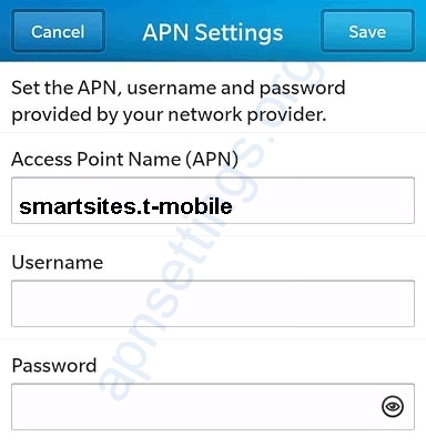 T-Mobile NL APN Instellingen Blackberry